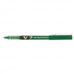 Pilot V7 Hi-Tecpoint Liquid Ink Rollerball Pen 0.7mm Tip 0.5mm Line Green (Pack 12) - 101101204 31256PT