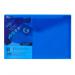 Snopake Polyfile Wallet File Polypropylene Foolscap Electra Blue (Pack 5) - 11164 31315SN