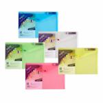 Snopake Polyfile Wallet File Polypropylene Foolscap Classic Assorted Colours (Pack 5) - 10087X 31399SN