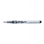 Pilot V-Pen Erasable Disposable Fountain Pen Black (Pack 12) - 631101201 31424PT