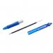 Pilot BeGreen Acroball Retractable Ballpoint Pen Recycled 1mm Tip 0.32mm Line Blue (Pack 10) - 20101003 31445PT