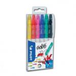 Pilot FriXion Colours Felt Tip Colouring Pens Assorted Colours (Pack 6) 31480PT