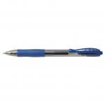Pilot G-207 Retractable Gel Rollerball Pen 0.7mm Tip 0.39mm Line Blue (Pack 20) - 3131910516477 31655PT