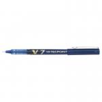 Pilot V7 Hi-Tecpoint Liquid Ink Rollerball Pen 0.7mm Tip 0.5mm Line Blue (Pack 20) - 3131910516545 31690PT