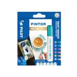 Pilot Pintor Medium Bullet Tip Paint Marker 4.5mm Metallic Assorted Colours (Pack 6) 3131910517450 31739PT