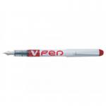 Pilot V-Pen Erasable Disposable Fountain Pen Red (Pack 12) - 631101202 31774PT