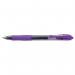 Pilot G-207 Retractable Gel Rollerball Pen 0.7mm Tip 0.39mm Line Violet (Pack 12) - 41101208 31830PT