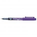 Pilot V Sign Liquid Ink Pen 2mm Tip 0.6mm Line Violet (Pack 12) - 301101208 31851PT
