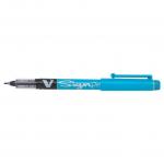 Pilot V Sign Liquid Ink Pen 2mm Tip 0.6mm Line Light Blue (Pack 12) - 301101210 31858PT