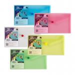 Snopake Polyfile Wallet File Polypropylene DL Classic Assorted Colours (Pack 5) - 10070 31868SN