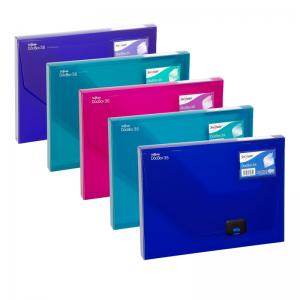 Snopake DocBox Polypropylene A4 35mm Spine Width Push Lock Closure