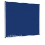 Magiboards Slim Frame Blue Felt Noticeboard Aluminium Frame 1500x1200mm - NF1AB6BLU 31963MA