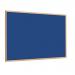Magiboards Slim Frame Blue Felt Noticeboard Wood Frame 1800x1200mm - NF1WB7BLU 32005MA
