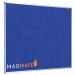 Magiboards Fire Retardant Blue Felt Noticeboard Aluminium Frame 2400x1200mm 32075MA