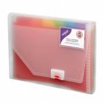 Snopake Rainbow Expanding File Polypropylene A4 13 Part Clear - 15768 32078SN