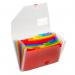 Snopake Rainbow Expanding File Polypropylene A4 13 Part Clear - 15768 32078SN