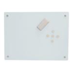 Magiboards Magnetic Glass Writing Board 1200x900mm White 32166MA