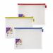 Snopake Mesh Zippa Bag EVA Foolscap 300 Micron Assorted Colours (Pack 3) - 15819 32197SN