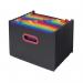 Snopake Rainbow and Black Desk Expander Polypropylene A4 13 Part Black - 15851 32274SN