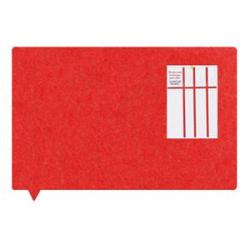 Cheap Stationery Supply of MagiShape Speech Bubble Red Noticeboard 1000x800mm 32383MA Office Statationery