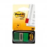 Post-it Index Flags Repositionable 25x43mm 12x50 Tabs Green (Pack 600) 7000029856 32386TT