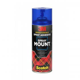 3M Spray Mount Transparent Repositioning Adhesive Spray Can 400ml - 7100296969 32491TT