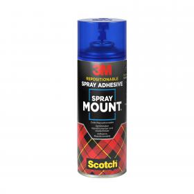 3M Spray Mount Transparent Repositioning Adhesive Spray Can 400ml - 7100296969 32491TT