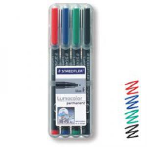 Staedtler Lumocolor OHP Pen Permanent Fine 0.6mm Line Assorted Colours