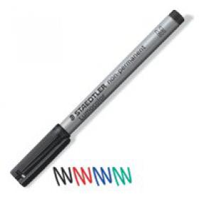 Staedtler Lumocolor OHP Pen Non-Permanent Medium 1.0mm Line Black (Pack 10) - 315-90 33219TT