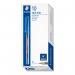 Staedtler 430 Stick Ballpoint Pen 1.0mm Tip 0.35mm Line Blue (Pack 10) - 430M-3 33282TT