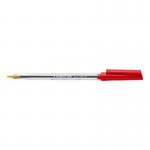 Staedtler 430 Stick Ballpoint Pen 1.0mm Tip 0.35mm Line Red (Pack 10) - 430M-2 33289TT