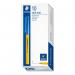 Staedtler 430 Stick Ballpoint Pen 0.8mm Tip 0.30mm Line Blue (Pack 10) - 430F3 33303TT
