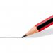Staedtler 110 Tradition 2B Pencil Red/Black Barrel (Pack 12) - 110-2B 33324TT