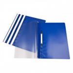 The image shows a pack of 25 blue polypropylene A4 ValueX report files, neatly organized and stacked together. The files have the ValueX logo printed on them and are labeled as Report Files on the side. The polypropylene material gives them a durable and long-lasting quality.