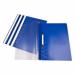 The image shows a pack of 25 blue polypropylene A4 ValueX report files, neatly organized and stacked together. The files have the ValueX logo printed on them and are labeled as Report Files on the side. The polypropylene material gives them a durable and long-lasting quality.