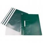 This photo shows a pack of 25 green polypropylene A4 ValueX report files. The files have a professional look and are neatly organized on a desk or shelf. Each file has a label for easy identification. Perfect for storing and organizing important documents.