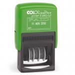 Colop Green Line S260L2 Self Inking Word and Date Stamp PAID 24x45mm BlueRed Ink - 105652 34021CL