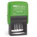 Colop Green Line S260/L2 Self Inking Word and Date Stamp PAID 24x45mm Blue/Red Ink - 105652 34021CL