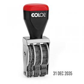 COLOP 04000 Traditional Rubber Date Stamp (4mm Adjustable Date) Impression Size 25x4mm - 108627 34042CL