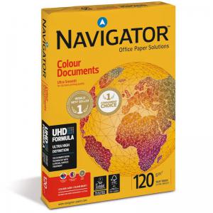 Navigator Colour Documents White Paper A4 120gsm Box 8 Packs Of 250