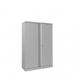 Phoenix SCL Series 2 Door 3 Shelf Steel Storage Cupboard in Grey with Key Lock SCL1491GGK 