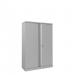 Phoenix SCL Series 2 Door 3 Shelf Steel Storage Cupboard in Grey with Key Lock SCL1491GGK 34367PH