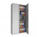 Phoenix SCL Series 2 Door 4 Shelf Steel Storage Cupboard in Grey with Key Lock SCL1891GGK 