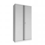 Phoenix SCL Series 2 Door 4 Shelf Steel Storage Cupboard in Grey with Key Lock SCL1891GGK 34388PH