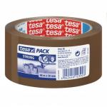 Tesa Strong Polypropylene Packaging Tape 50mmx66m Brown (Pack 6) 57168 34406TE
