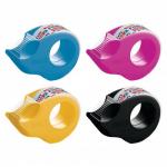 tesafilm Mini Tape Dispenser for 19mm Tapes Plus 1 Roll of 19mmx10m Crystal Tape Assorted Colours (Pack 16) 34553TE