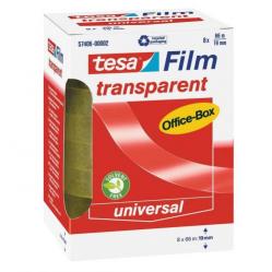 Cheap Stationery Supply of Tesafilm Transparent Tape 19mmx66m Clear (Pack 8) 34714TE Office Statationery