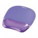 Fellowes Crystal Gel Mouse Pad and Wrist Rest Purple 91441 9144104 34745FE