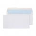 Blake Everyday Envelopes DL White Wallet Plain Peel and Seal 100gsm 110x220mm (Pack 50) - 2388250 PR 35134BL