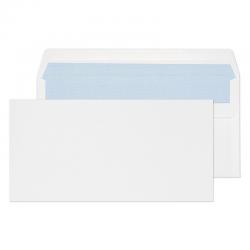 Blake Everyday Envelopes DL White Wallet Plain Self Seal 80gsm 110x220mm (Pack 50) - 1288250 PR 35141BL